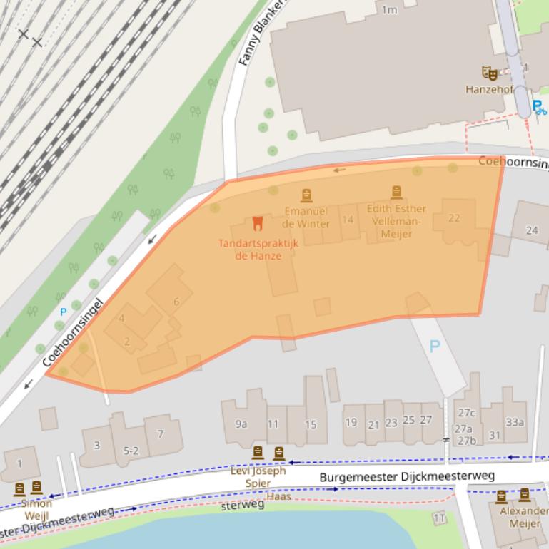 Kaart van postcodegebied 7201AB.