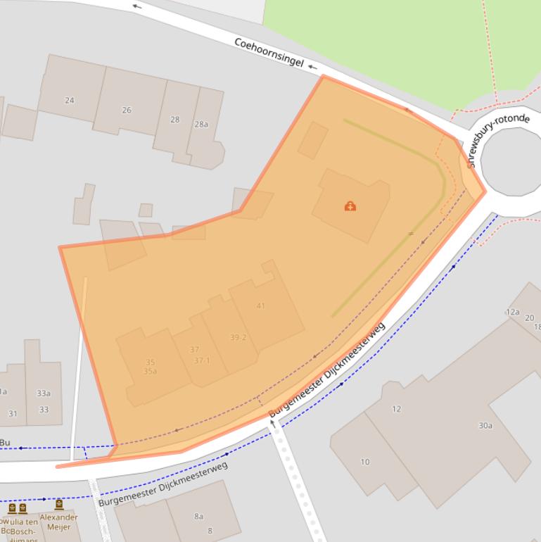 Kaart van postcodegebied 7201AK.