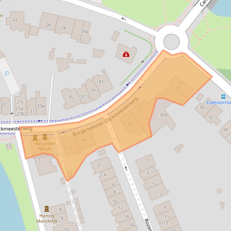 Kaart van postcodegebied 7201AL.