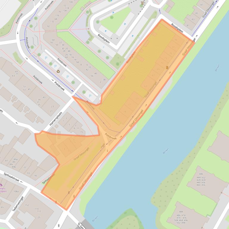 Kaart van postcodegebied 7201BA.