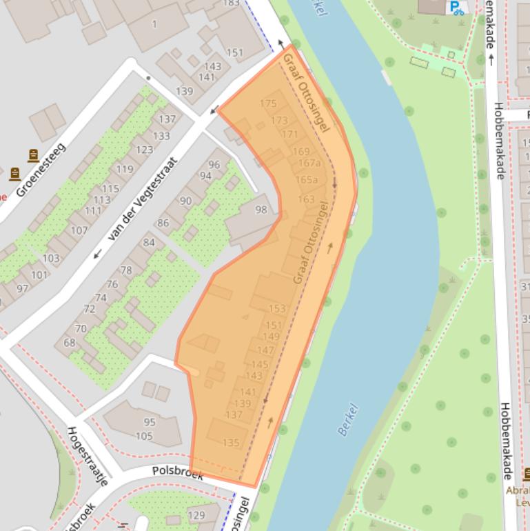 Kaart van postcodegebied 7201BC.
