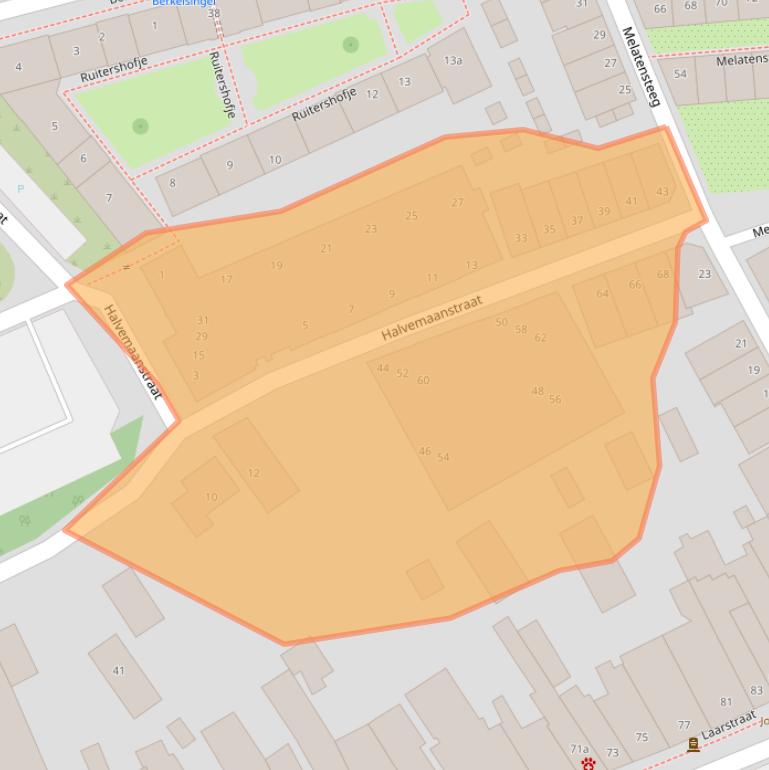 Kaart van postcodegebied 7201BS.