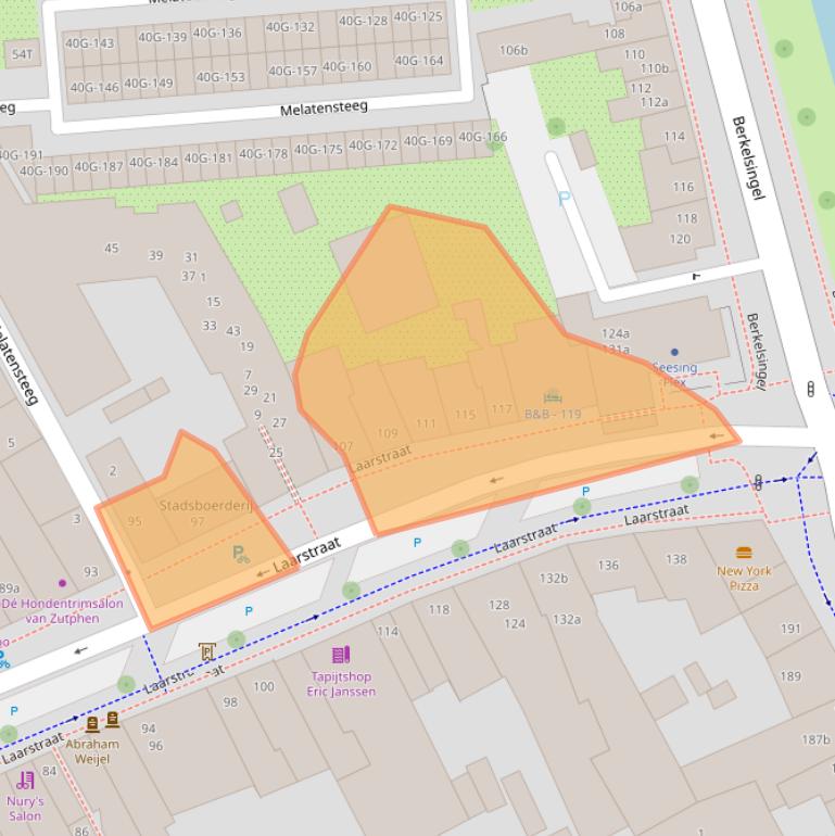 Kaart van postcodegebied 7201CD.