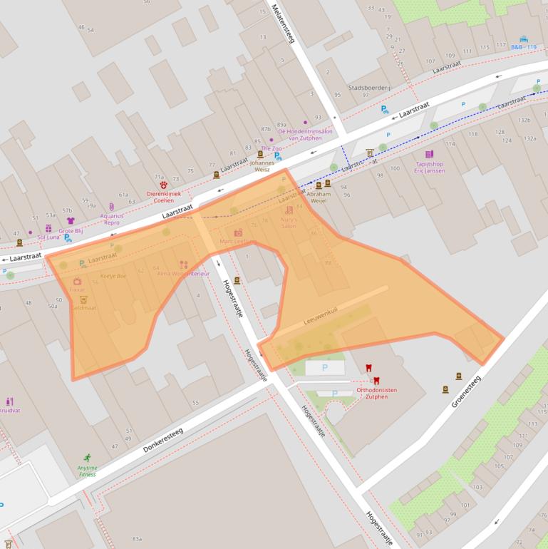 Kaart van postcodegebied 7201CG.