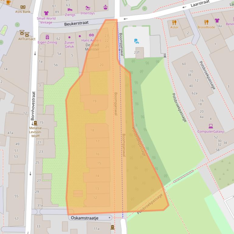Kaart van postcodegebied 7201CL.