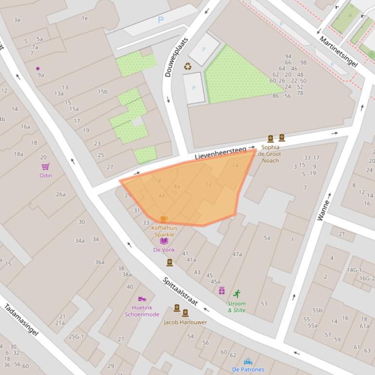 Kaart van postcodegebied 7201CM.