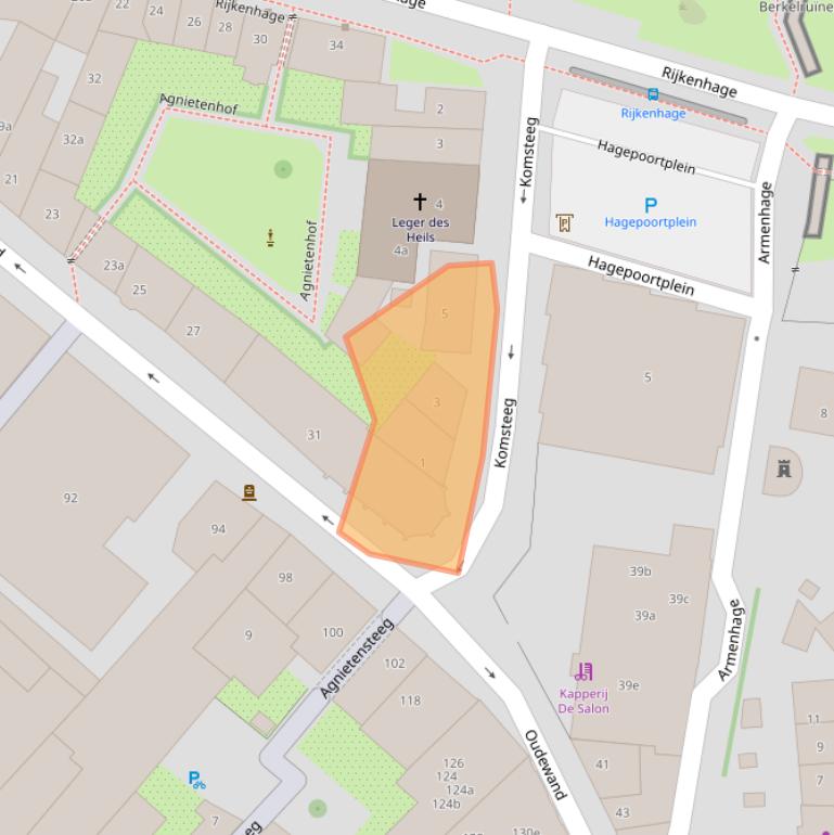 Kaart van postcodegebied 7201CT.