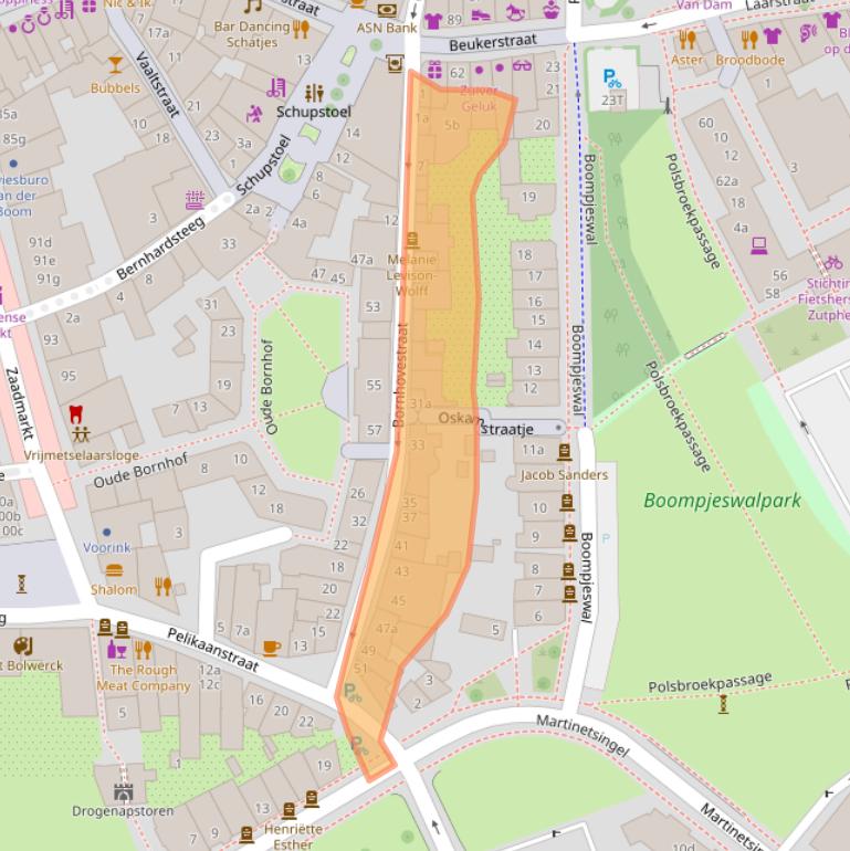 Kaart van postcodegebied 7201CW.