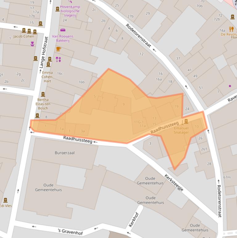 Kaart van postcodegebied 7201DJ.