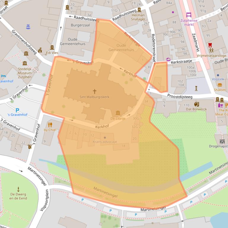 Kaart van postcodegebied 7201DM.