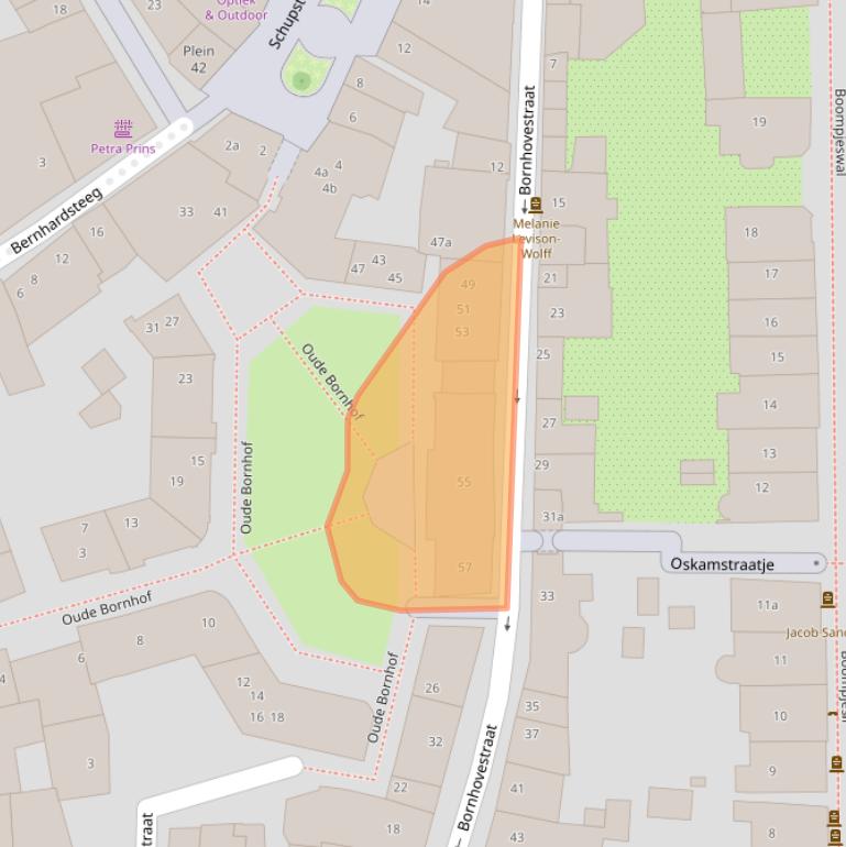 Kaart van postcodegebied 7201DX.