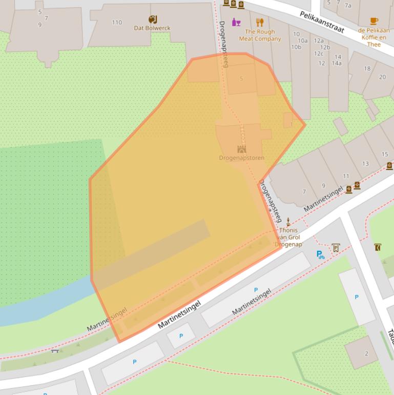 Kaart van postcodegebied 7201DZ.