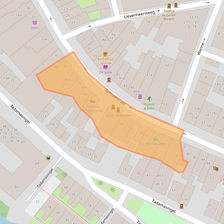 Kaart van postcodegebied 7201EE.