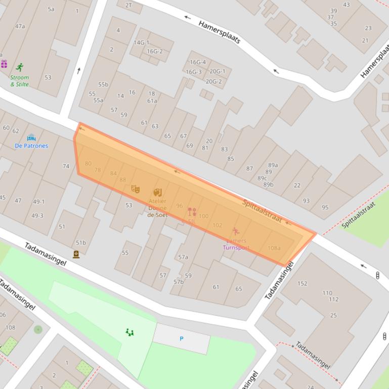 Kaart van postcodegebied 7201EG.