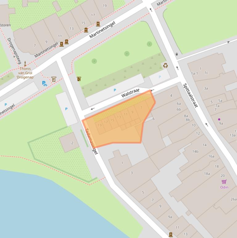 Kaart van postcodegebied 7201EJ.