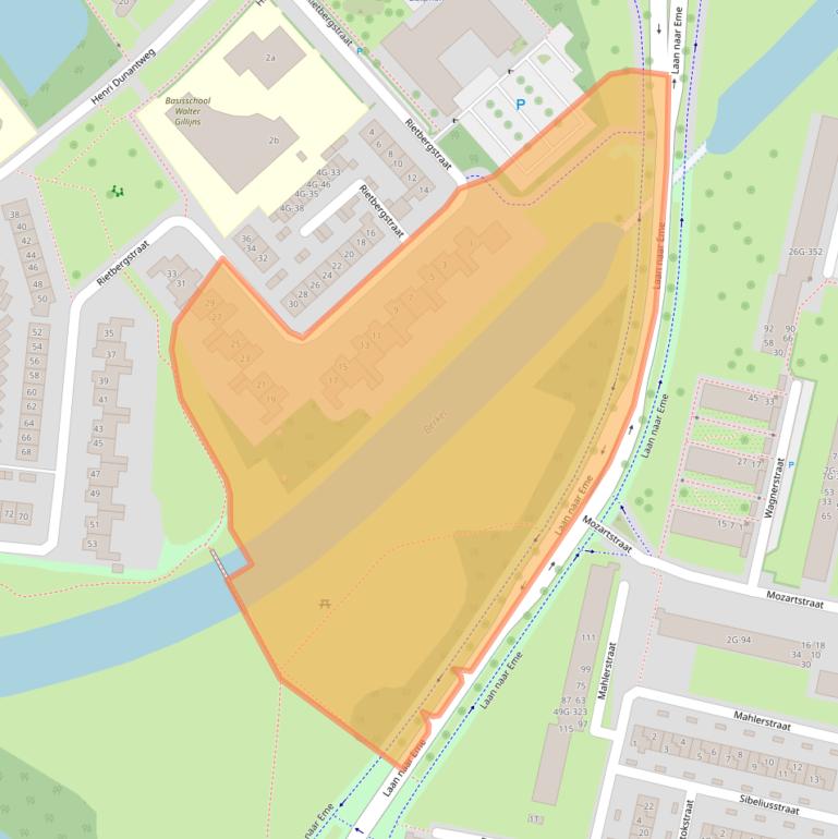 Kaart van postcodegebied 7201GA.