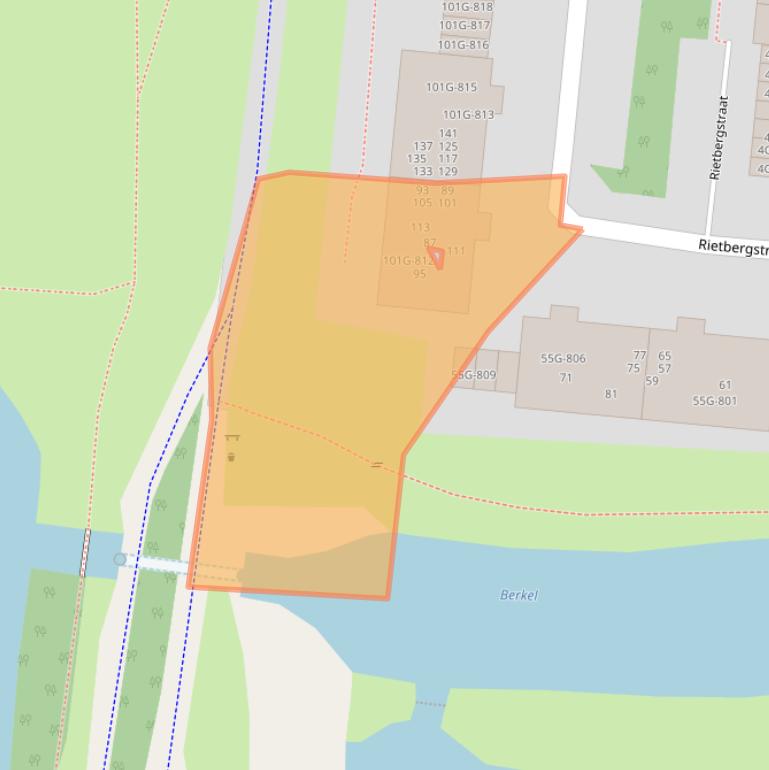 Kaart van postcodegebied 7201GD.