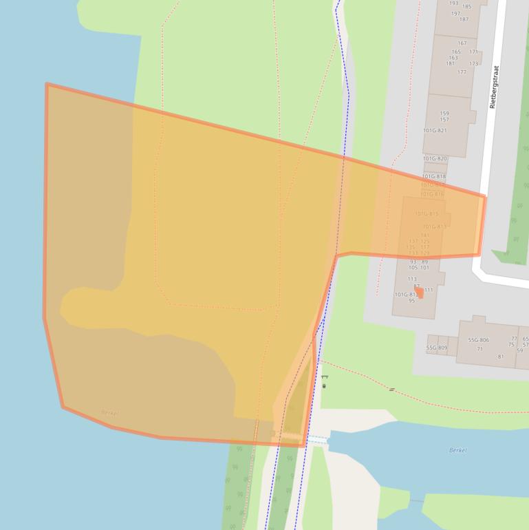 Kaart van postcodegebied 7201GE.