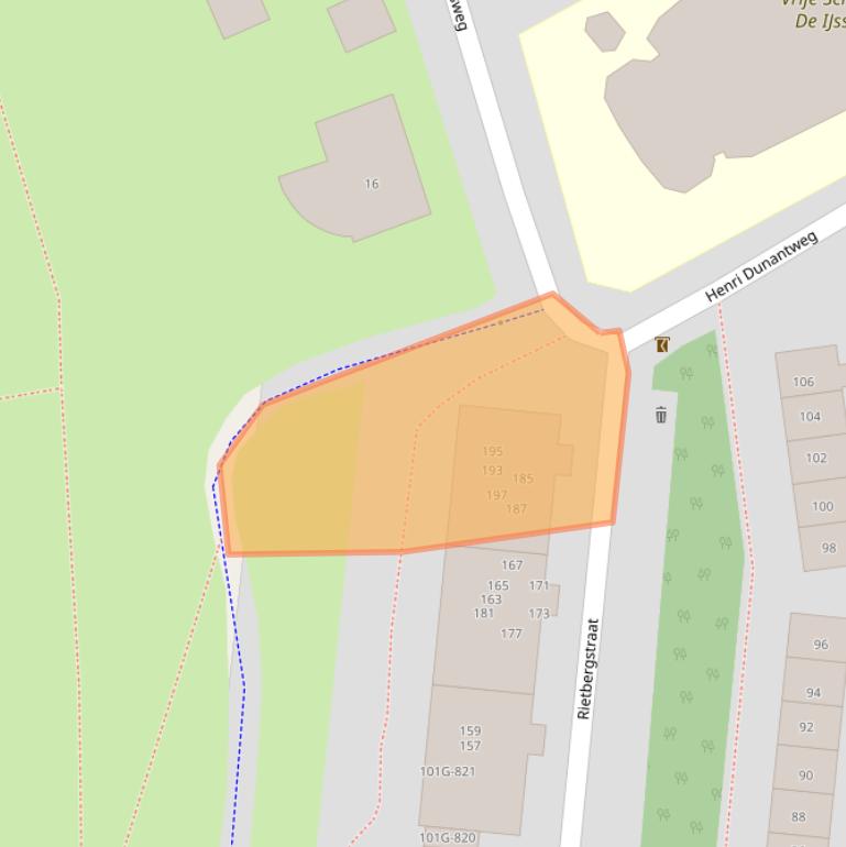 Kaart van postcodegebied 7201GH.