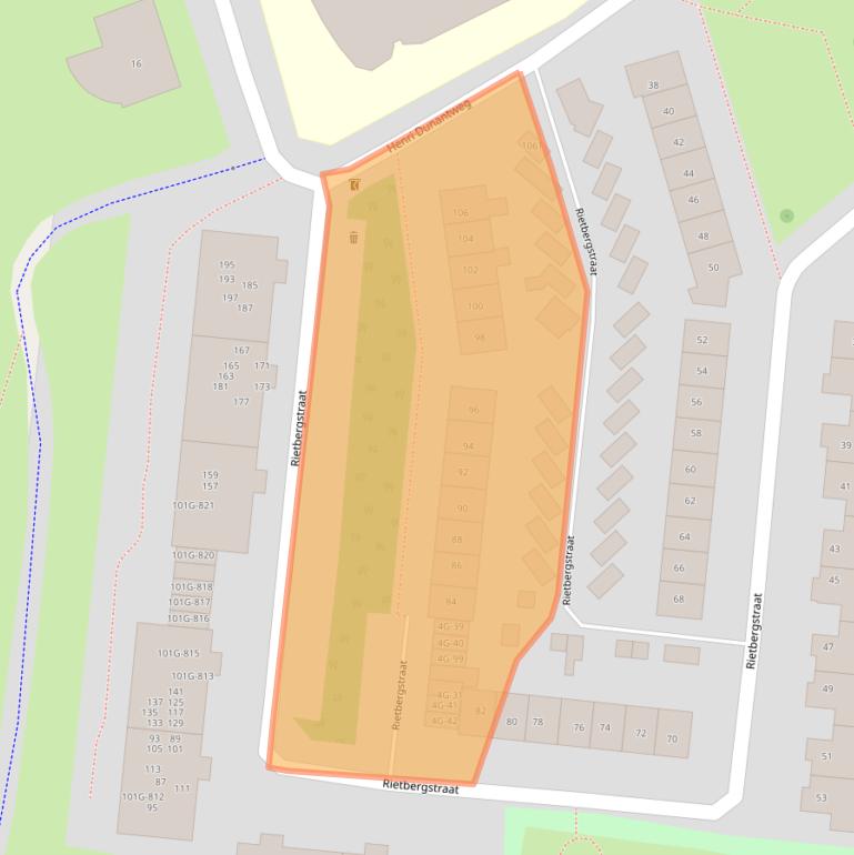 Kaart van postcodegebied 7201GL.