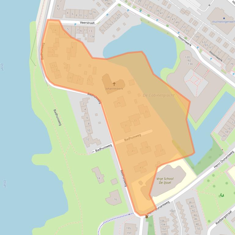 Kaart van postcodegebied 7201GM.