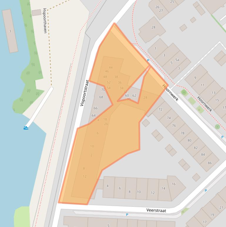 Kaart van postcodegebied 7201GT.