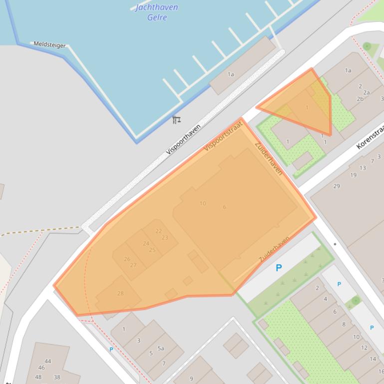 Kaart van postcodegebied 7201GV.