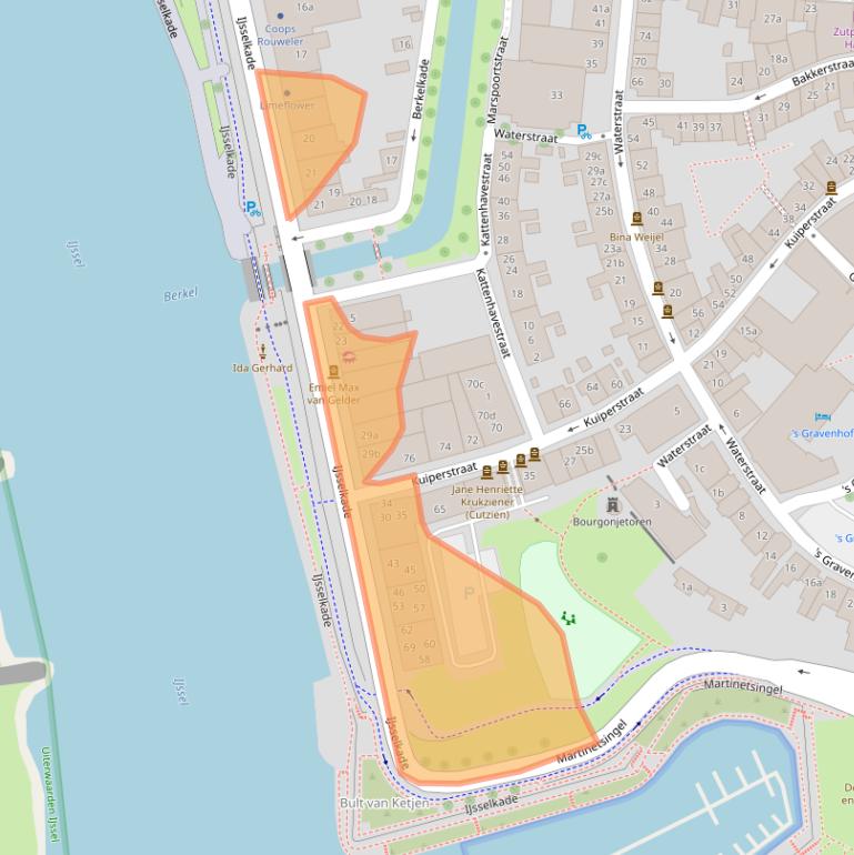 Kaart van postcodegebied 7201HD.