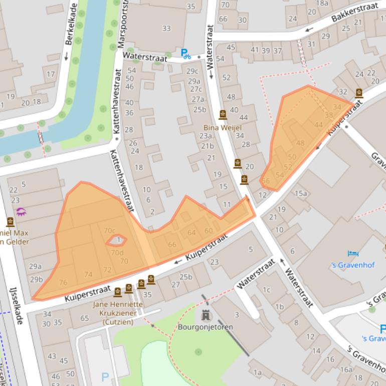 Kaart van postcodegebied 7201HK.