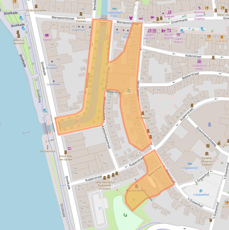 Kaart van postcodegebied 7201HM.