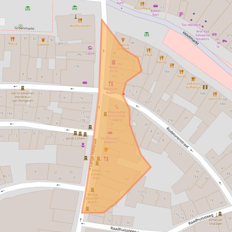 Kaart van postcodegebied 7201HV.