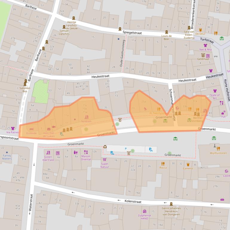 Kaart van postcodegebied 7201HW.
