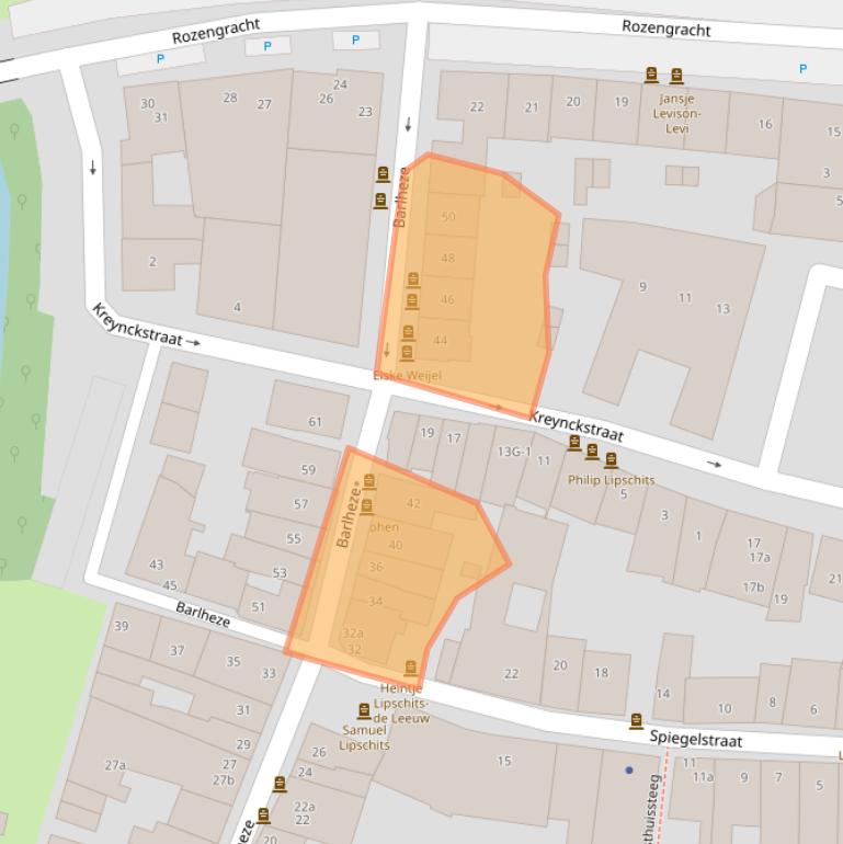 Kaart van postcodegebied 7201JX.