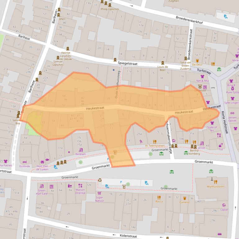 Kaart van postcodegebied 7201KB.
