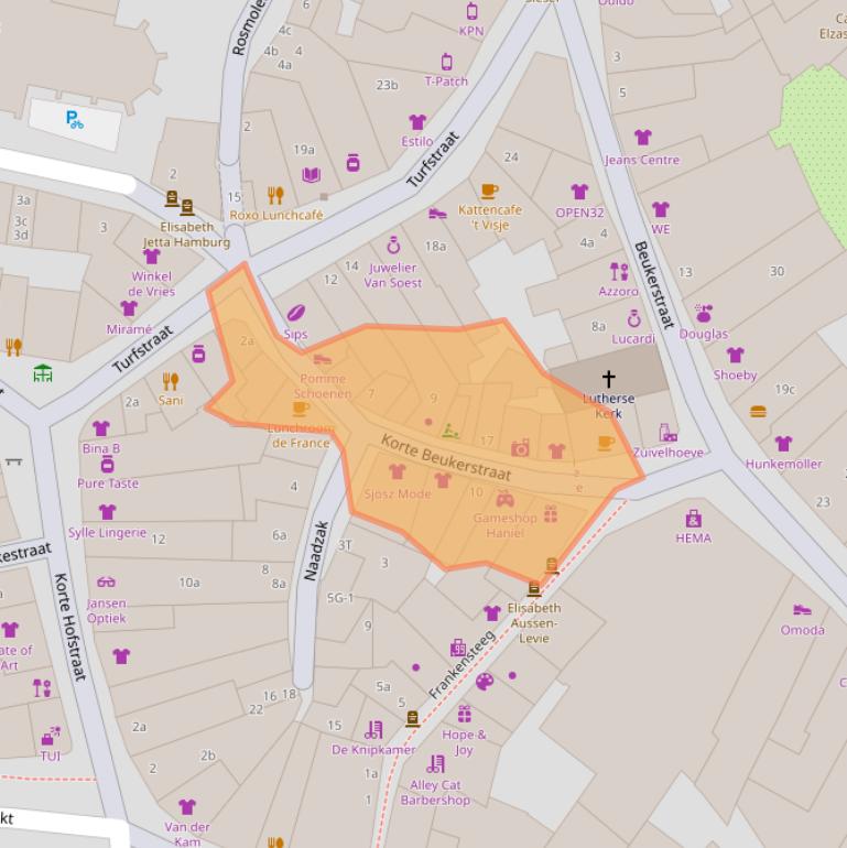 Kaart van postcodegebied 7201KP.
