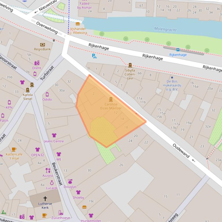 Kaart van postcodegebied 7201LL.