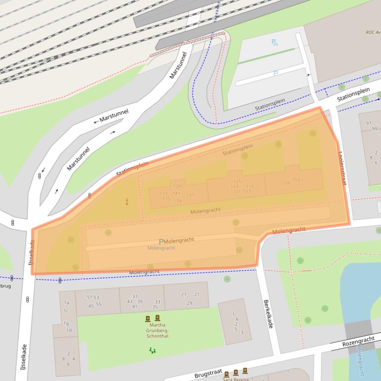 Kaart van postcodegebied 7201MK.