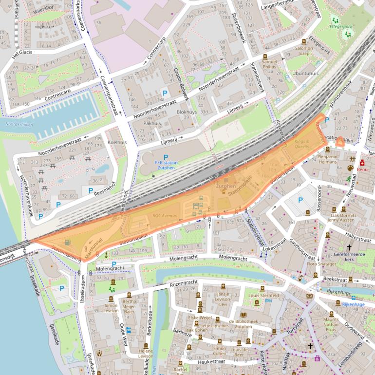 Kaart van postcodegebied 7201ML.