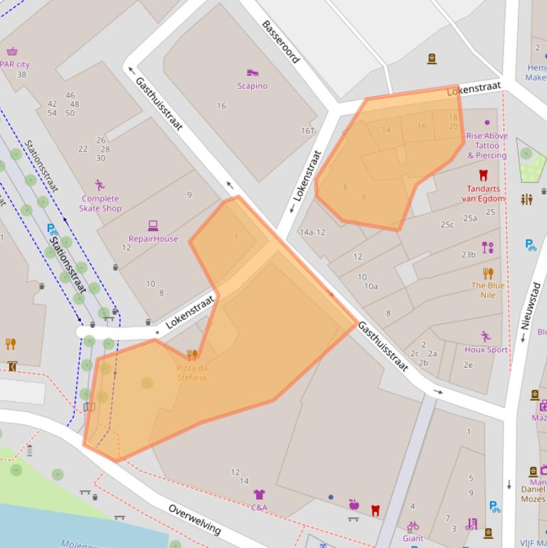 Kaart van postcodegebied 7201MP.