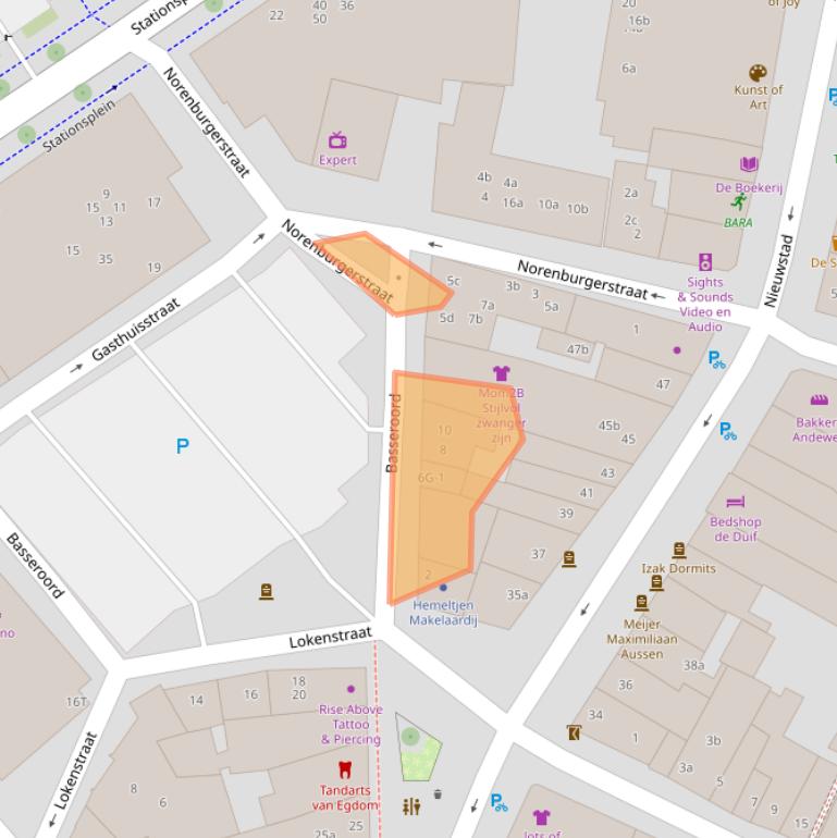 Kaart van postcodegebied 7201MR.