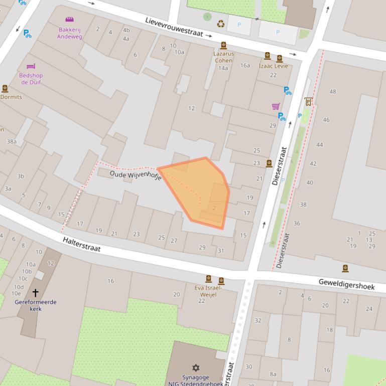 Kaart van postcodegebied 7201MW.