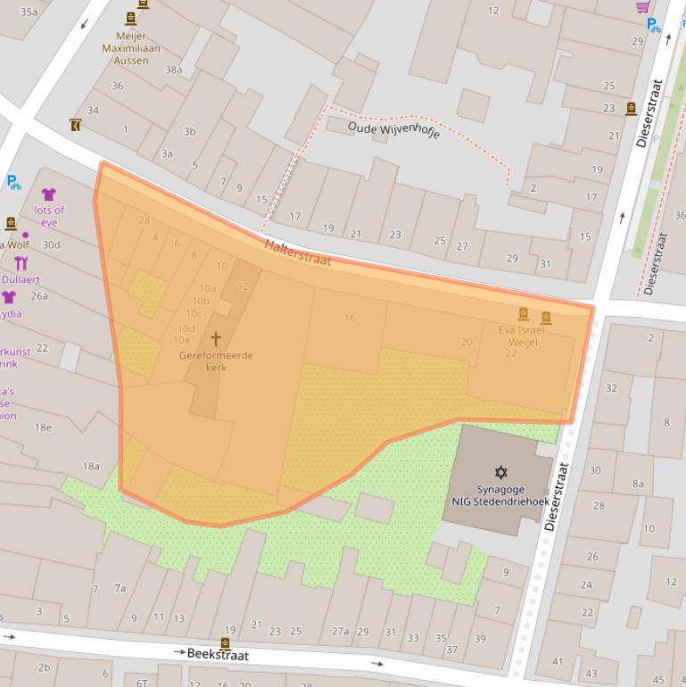 Kaart van postcodegebied 7201MX.