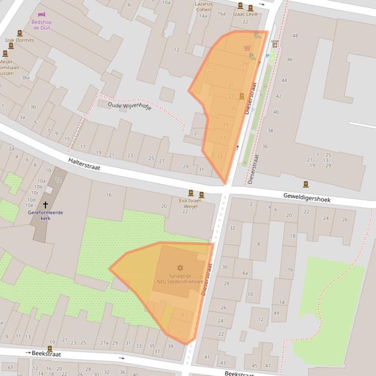 Kaart van postcodegebied 7201NA.