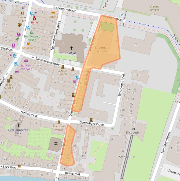 Kaart van postcodegebied 7201NB.