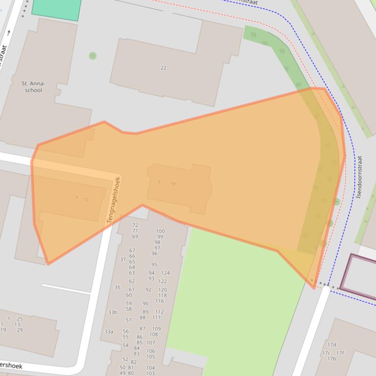 Kaart van postcodegebied 7201NE.