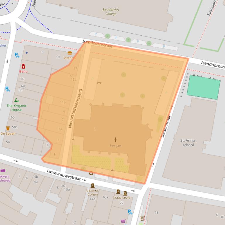 Kaart van postcodegebied 7201NH.