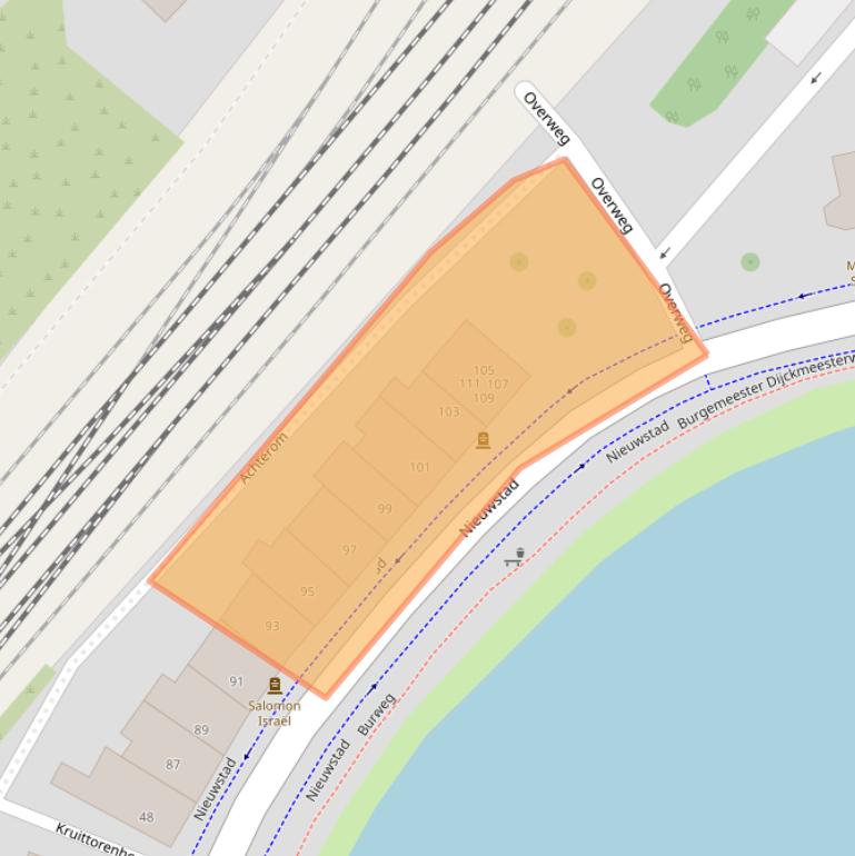 Kaart van postcodegebied 7201NN.