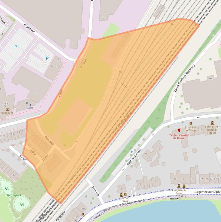 Kaart van postcodegebied 7202AB.