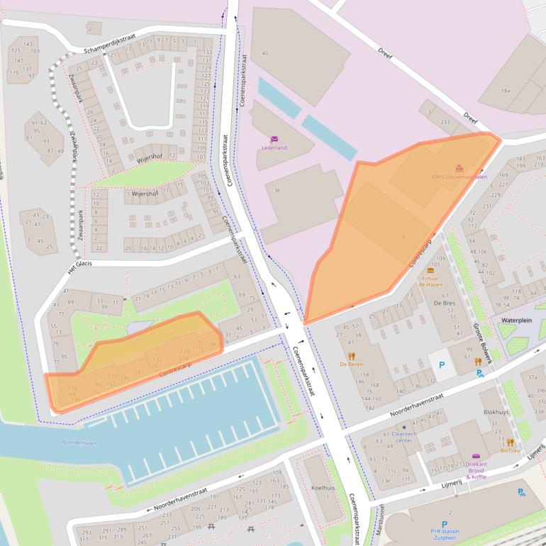 Kaart van postcodegebied 7202AE.