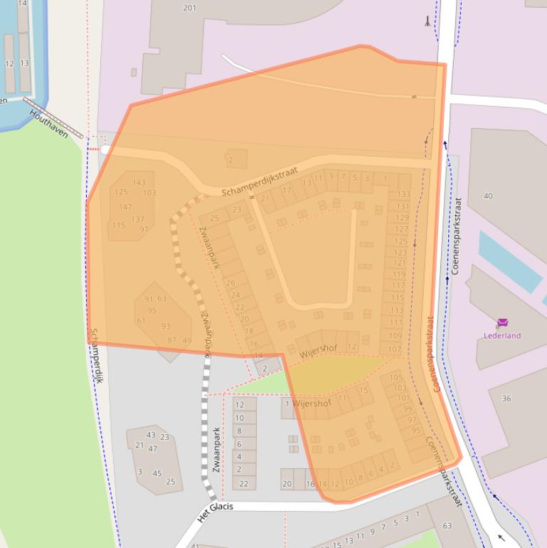 Kaart van postcodegebied 7202AH.